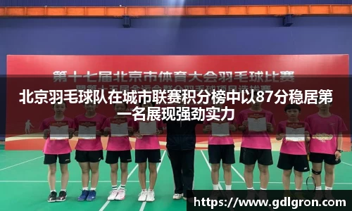 北京羽毛球队在城市联赛积分榜中以87分稳居第一名展现强劲实力